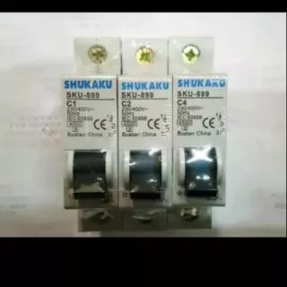 MCB 1A/2A/4A 1P merk shukaku 230/400V tipe SKU-899