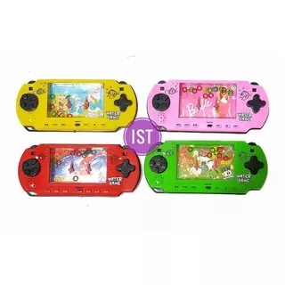 Mainan Anak Tradisional Game Air Bentuk PSP Permainan memasukkan cincin ke dalam tiang water games