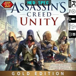 Assassins Creed UNITY Gold Edition/Assassin Creed/ACU/AC U PC Full Version/GAME PC GAME/GAMES PC GAMES