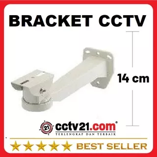 Tiang Bracket Kamera CCTV 14cm ABS Dudukan Dinding