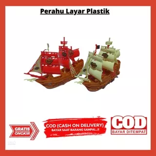 Mainan Kapal Layar Plastik Berkualitas Mainan Perahu Layar - Mainan Kapal Bajak Laut Mainan murah