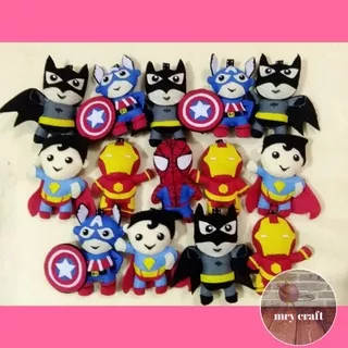 BONEKA FLANEL KARAKTER SERI SUPERHERO