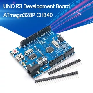 Uno R3 Development Board Atmega328P Ch340 Ch340G Untuk Arduino Uno R3 Dengan Header Pin Lurus