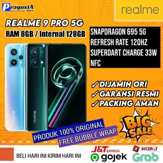 REALME 9 PRO 5G 8/128GB New 100% Garansi Resmi 1 Tahun Realme Indonesia