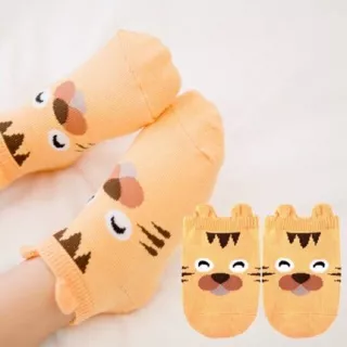 Kaos kaki bayi cute motif tiger dog baby boy girl socks kaoskaki anti selip slip antislip