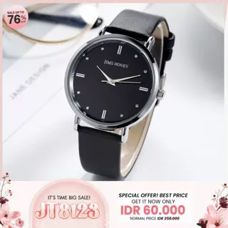 JAM JIMS HONEY 8123 jam tangan wanita jimshoney casual ori import elegan murah analog quartz fashion strap kulit jam tangan jhimshoney jm tangan wanita cantik free box