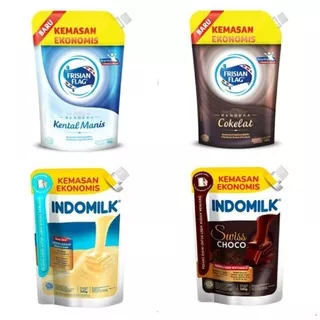 Indomilk Krimer susu Kental Manis Putih skm FRISIAN FLAG / susu kental manis indomilk jumbo kemasan Pouch 560/ 545gr