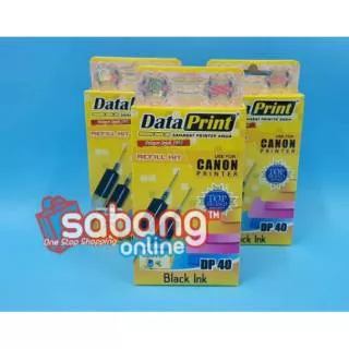 TINTA DATA PRINT DP 40 BLACK / TINTA SUNTIK CANON HITAM