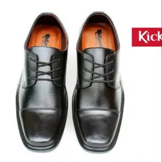 Obral Jual Murah Sepatu Pantofel Tali Kickers Pria Oxford Black Forind Made in Bandung Formal Cowok