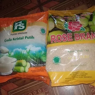 Rose Brand Gula Kemasan 1kg/ Gulaku 1kg / FS Gula Kristal Putih