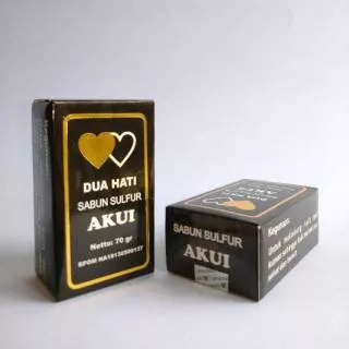 Sabun Sulfur Akui Dua Hati Original 70gr / Sabun Gatal-Gatal