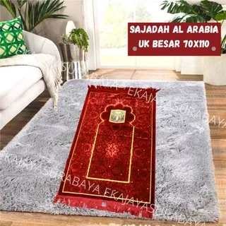 Sajadah karpet Al ARABIA made in Turkey Besar Timbul Tebal Super spigel motif ka`bah masjid