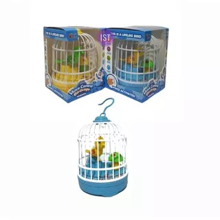 OG Mainan Kicauan Burung Voice Control Birdcage No.FU1138