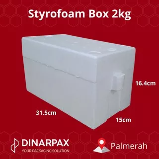 Styrofoam Box 2KG Lama Kuping /  DinarBox / Fish box 2 kg / Cooler / Sterofoam
