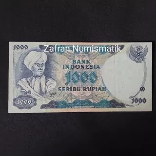 ZN742. Uang Kuno Rp 1000 Diponegoro Tahun 1975