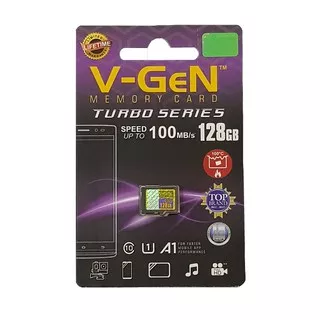 MEMORY - MEMORI MICRO SD CARD V-GEN 128 GB CLASS 10 MEMORI HP ORIGINAL VGEN