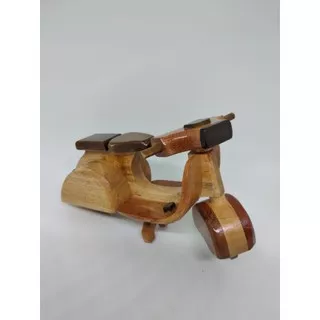 termurah miniatur pespa vespa kayu motor uk mini