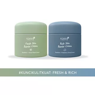 Studio Tropik Skin Barrier Cream Bundle: Rich Skin Barrie Cream + Fresh Skin Barrier Cream