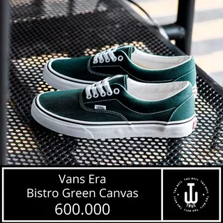 Sepatu Vans Original | Vans Era Bistro Green Canvas | Sepatu Vans Murah