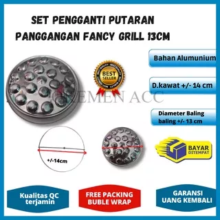 Mohan_acc 1 set pengganti putaran panggangan fancy grill 13cm / Refill magic roaster/putaran panggangan/alat panggangan yg rusak/alat putaran api pangangan/gril pembakaran/grill panggangan/panggangan sosis bakar