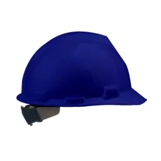 Helm Proyek/ Krisbow Brim Helm keselamatan kerja HDPE - Biru