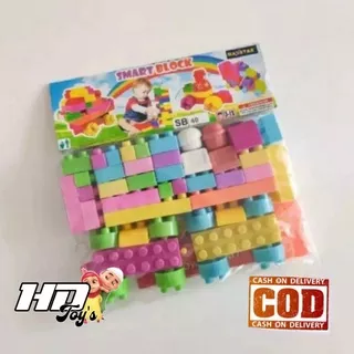 mainan anak lego kreatif block isi 40 pcs / mainan edukasi anak/mainan bongkar pasang