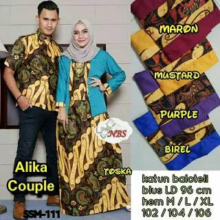 Alika couple by nbs sarimbit setelan batik