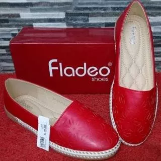 Flat shoes fladeo red