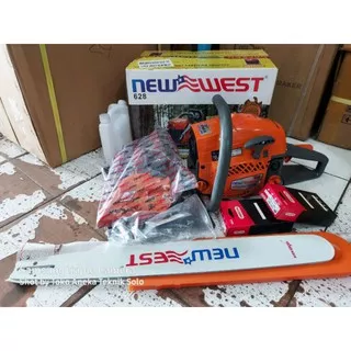 Chainsaw New West 628 Bar Laser 24 2 Rantai Oregon