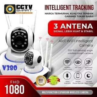 IP Camera CCTV WIRELESS Wifi 3 Antena V380 - Ip Cam v380 - CCTV BLUETOOTH