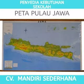 Peta pulau jawa edisi gantungan / Peta pulau jawa / Peta pulau jawa / Peta murah