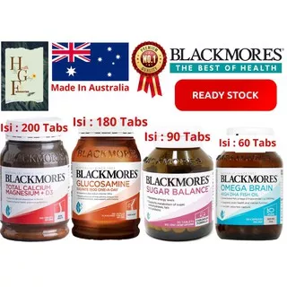 Blackmores Glucosamine, Blackmores Total Calcium, Blackmores Sugar Balance & Blackmores Omega Brain