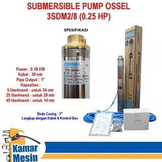 Pompa Celup 1/4 PK 3 Pompa Submersible 3 1/4 PK Pompa Sible 1/4 PK OSSEL Pompa Air Celup satelit