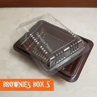 Brownies Box S / Mika Brownies / Kotak Plastik Brownies