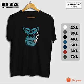 KAOS PRIA JUMBO KAOS BIG SIZE PRIA UKURAN XL XXL 3XL 4XL  5XL 6XL 7XL T SHIRT COTTON COMBED 30S BAJU DISTRO PRIA JUMBO ORIGINAL