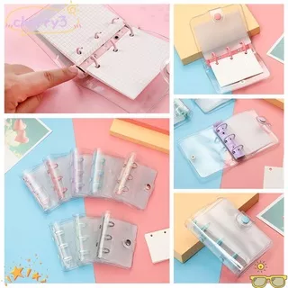 CHERRY Creative Notebook Cover Stationery Loose-leaf Refill Rings Binder Portable Mini File Folder 3-hole Hand Account Diary Diary Book Inner Pages