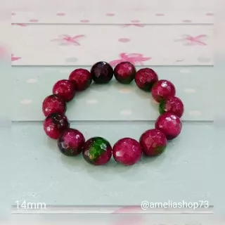 Gelang Batu Ruby Tanzania 14mm