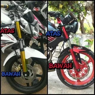 Cover Shock Depan New Megapro Karbu/FI Tipe Atas Bawah Cover Shockbreaker Atas Bawah ORI NMP