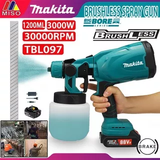 [Factory Direct Sales] Makita 30000RPM Electric Brushless Airless Paint Disinfection Sprayer 1200ML 3000W Removable High Pressure Washer