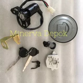 KUNCI KONTAK SET TUTUP TANGKI DAN KUNCI JOK Minerva R150vx old dan new