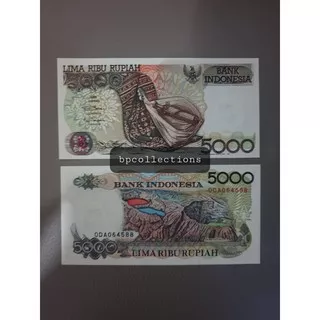 Uang Lama 5000 rupiah Sasando Rote Tahun 1992 Uang Kertas Kuno Asli Mahar Koleksi Duit Jadul