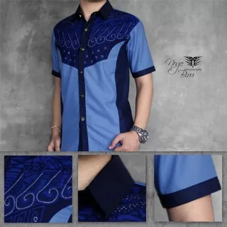 Kemeja Batik Kertabumi Premium Nogo Biru