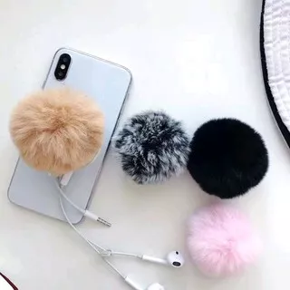 Popsocket bulu pompom 3D lucu / popsocket HP