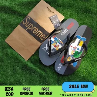 SANDAL SUPREME PRIA / SANDAL JEPIT COWOK / SANDAL BRANDED / SANDAL CASUAL / SANDAL DISTRO