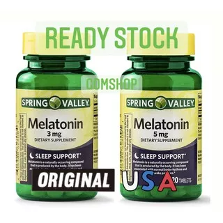 SPRING VALLEY MELATONIN 3MG 5MG SUPLEMEN TIDUR ORIGINAL USA