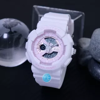 Jam Tangan Digitec Wanita Terbaru 2021 Model Sport Fashion BDA 4020 T 2063 Warna Putih Pink World Time Original Bergaransi Anti Air Untuk Berenang Strap Karet Stopwatch, Alarm, Lampu LED