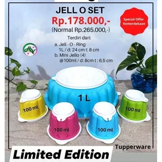 Tupperware Jell O Set Tempat Jelly Pudding Jello BIRU