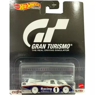 HOT WHEELS RETRO GRAN TURISMO PORSCHE 962 PUTIH HITAM