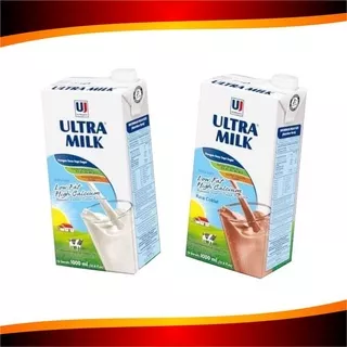 Susu Ultra Milk UHT Low Fat 1000ml Plain Coklat 1L Rendah Lemak