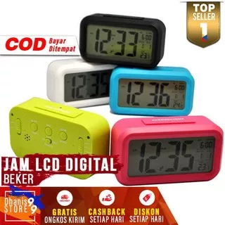 Jam LCD Digital Clock Alarm Modern Jam Alarm Digital Murah Dekorasi Ruangan Unik Menarik Terbaru